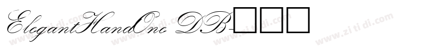 ElegantHandOne DB字体转换